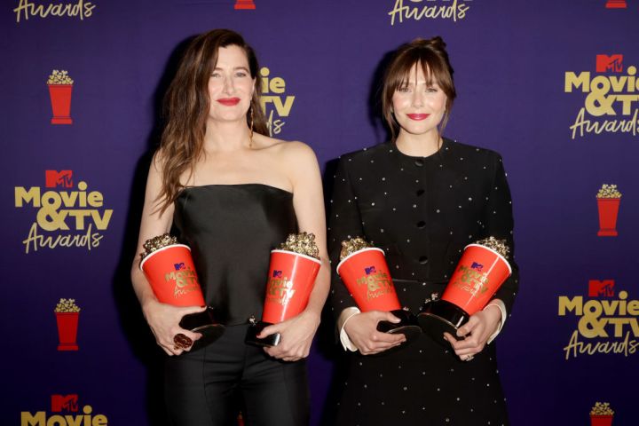 Kathryn Hahn and Elizabeth Olsen at 2021 MTV Movie & TV Awards