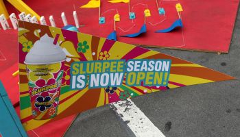 Ashley Benson Takes Ceremonial First Slurpee Sip of 7-Eleven