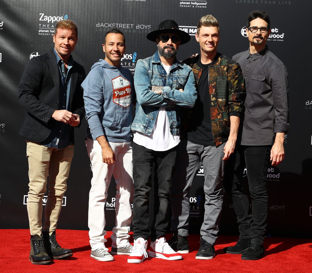 Backstreet Boys are honoured with a handprint ceremony at Planet Hollywood Resort & Casino Las Vegas