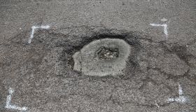 Potholes in north London