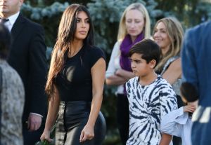 Kim and Kourtney Kardashian visit Tsitsernakaberd Armenian Genocide Memorial Complex in Yerevan