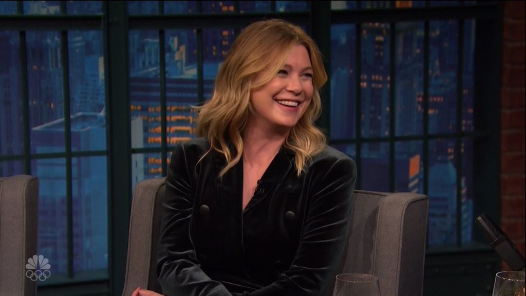 Ellen Pompeo during an appearance on NBC&apos;s &apos;Late Night with Seth Meyers.&apos;