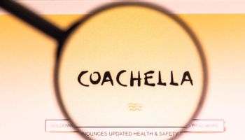 In this photo illustration, a Coachella Valley Music and...
