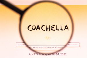 In this photo illustration, a Coachella Valley Music and...