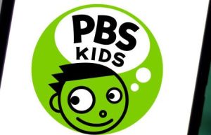In this photo illustration the PBS Kids logo is seen...