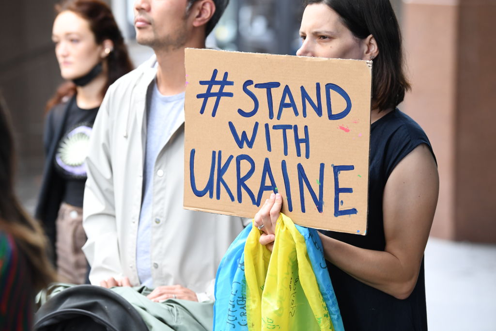 Pro-Ukraine Protesters Rally In Sydney