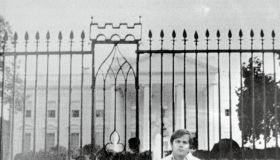 John Hinckley Jr. Posing in Front of White House