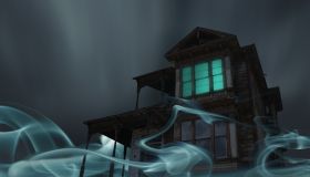 Glowing Vapor Surrounding House