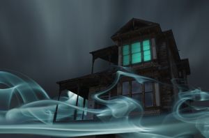 Glowing Vapor Surrounding House