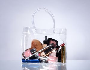 Transparent cosmetic bag