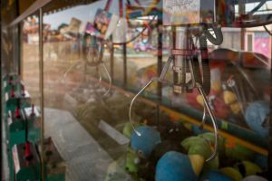 Close-Up Of Claw Machine