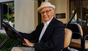 Norman Lear photographed on the Sony Lot - 13 August 2019