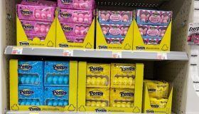 Easter Holiday Peeps display, Walgreens Pharmacy with new Party Cake and Cotton Candy flavors, Queens, New York