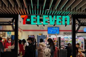 A 7-Eleven Convenience Store in Shanghai
