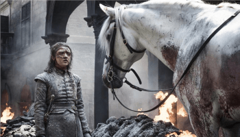 Maisie Williams as Arya Stark on Game of Thrones