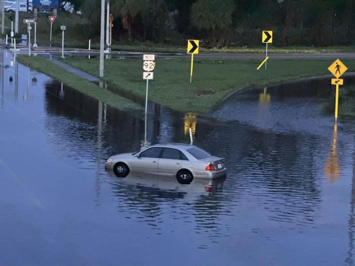 Aftermath of Hurricane Milton in Tampa, Florida