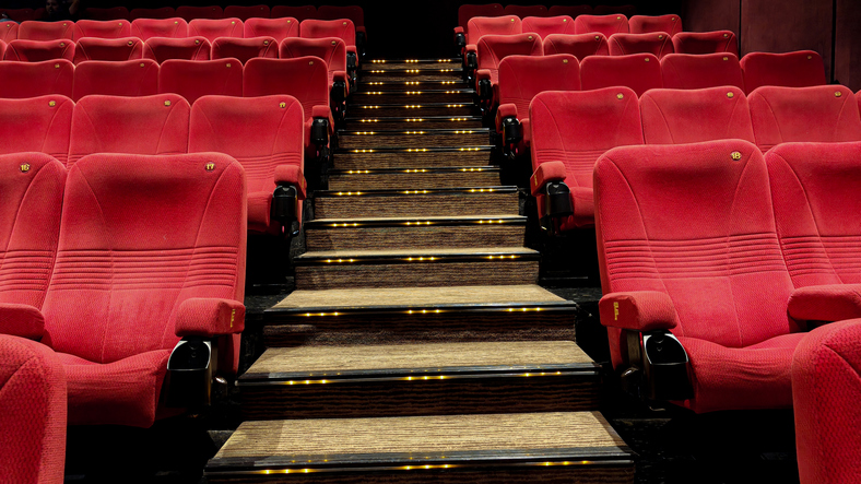 Empty theater seats